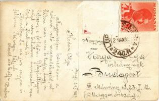 1939 Lupény, Lupeni; Straja / Strázsai menedékház télen este / chalet in winter at night. photo (Rb)