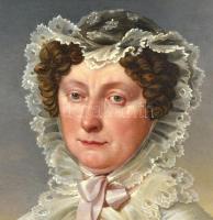 Jelzés nélkül, feltehetően magyar festő, 1810-20 körül: Suriát Karolina portréja. Olaj, vászon, fa k...