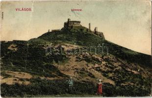Világos, Siria; várrom. Wéber János kiadása / castle ruin (fa)