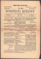 1919 Budapesti Közlöny. 1919. aug. 12., 78. sz. Szerk.: Bársony István. Bp., Athenaeum, 2 p. Románok által cenzúrázott: Censuarat: Dr. P. Oprisa.