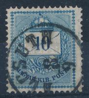 1874 10kr 12 3/4 fogazással ALCSUTH