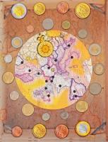 Vegyes 15db-os fémpénz tétel, válogatás az Euróra átálló országok forgalmi érméiből "DE SCHATKA...