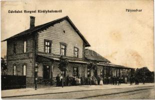 1916 Horgosi-Királyhalom, Horgos-Backi Vinogradi; vasútállomás / Bahnhof / railway station (fl)