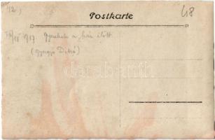 1917 Ditró, Gyergyóditró, Ditrau; gyerekek a ház előtt / children in front of the house. photo  (EK)