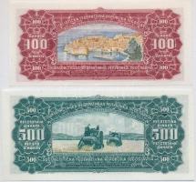 Jugoszlávia 1963. 100D + 500D T:I Yugoslavia 1963. 100 Dinara + 500 Dinara C:UNC
Krause 73, 74
