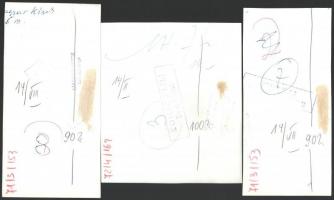 cca 1970 Komlós Lili: Ez a divat, 6 db pecséttel jelzett sajtófotó, az egyik sarkán kis törésnyommal...