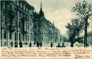 1900 Brno, Brünn; Winterhollerplatz (Ostseite) / square, restaurant (EK)