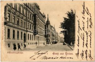 1900 Brno, Brünn; Schmerlingstrasse / street view. Verlag Ascher & Redlich (EB)