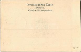 Abbazia, Opatija; Blick von der Reichsstrasse auf Südstrand / street view, beach, shore (EK)