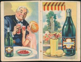 1930 Grünfeld József húsvéti előny italárjegyzéke, színes, litografált, illusztrált borítóval, és sz...