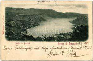 1899 Bakar, Szádrév, Bukar, Bukkari, Buccari; Bucht von Buccari / general view (EK)