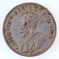 Kelet-Afrika / Brit gyarmat 1924. 1Sh Ag V. György T:2- patina, ü.  East Africa / British Colony 1924. 1 Shilling Ag George V C:VF patina, ding