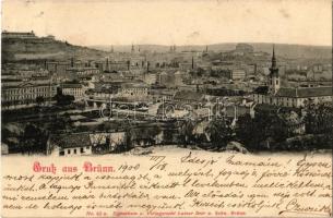 1900 Brno, Brünn; Panorama / general view. Latzar Beer u. Sohn No. 62 a.