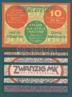 Német Birodalom/Weimari Köztársaság/Bielefeld 1918. 10M, 20M T:I