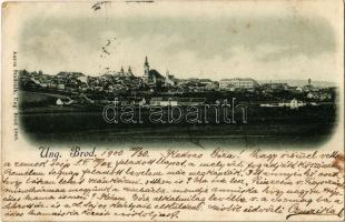 1900 Uhersky Brod, Magyarbród, Ungarisch Brod; Panorama / general view. Anton Studenik (fl)