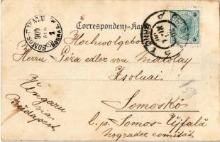 1900 Uhersky Brod, Magyarbród, Ungarisch Brod; Panorama / general view. Anton Studenik (fl)