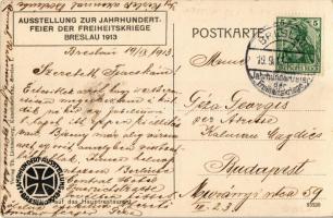 Wroclaw, Breslau; Ausstellung zur Jahrhundertfeier der Freiheitskriege Breslau 1913. Blick auf das H...