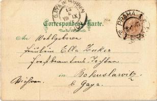 1899 Praha, Prag, Prague; Altstädter Mühlen. litho