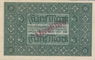 Német Birodalom/Weimari Köztársaság/Dortmund u. Hörde 1918. 5M hivatalos érvénytelenítéssel T:I-