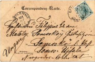 1901 Vranov, Wranau; Panorama / general view, church