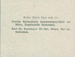 Német Birodalom/Weimari Köztársaság/Einswarden 1918. 10M vastag papíron T:I