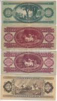 1947. 10Ft + 100Ft + 1949. 100Ft +  1951. 50Ft T:III,III- kis szakadások