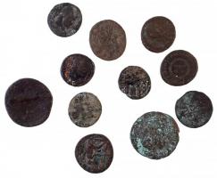 11db római Br érme, többsége gyenge tartásban T:vegyes 11pcs of Roman Br coins, most of them in bad condition C:mixed