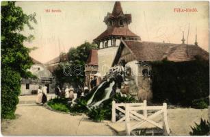 1909 Félixfürdő, Baile Felix; Hőforrás, fodrász. Singer Ferenc kiadása / spring, hairdresser (EB)