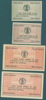 Német Birodalom/Weimari Köztársaság/Emden 1919. 1M, 5M, 10M (2x) klf víriánsok T:I,I-