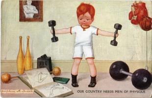 1920 Our country needs men of physique. The Younger Generation 2nd Series. No. 416. s: Josephine M. Duddle (EK)
