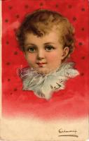 1900 Child. litho, artist signed (EM)