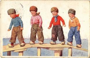 1915 Young boys. B.K.W.I. 692-3. s: K. Feiertag (EK)