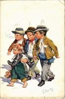 1913 Boy gang. B.K.W.I. 781-5. s: K. Feiertag (EK)