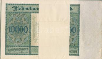 Német Birodalom/Weimari Köztársaság 1923. 10000M(20x) eredeti banki szalaggal átkötve benne egymásut...