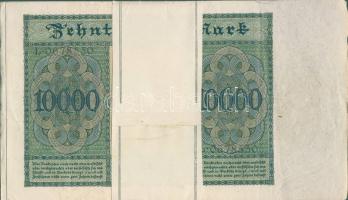 Német Birodalom/Weimari köztársaság 1923. 10000M(20x) eredeti banki szalaggal átkötve benne egymásut...