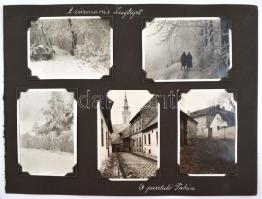 cca 1930. Budapest, Tabán/Zugliget, közte Holdvilág utca, Aranykacsa utca, 11 db fotó nagyrészt feli...