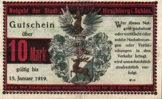 Német Birodalom/Weimari Köztársaság/Hirschberg 1918. 10M T:II