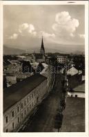 1943 Máramarossziget, Sighetu Marmatiei; utca, templom. Perl kiadása / street view, church