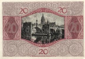 Német Birodalom/Weimari Köztársaság/Frankfurt a. Main 1918. 5M, 10M, 20M mind hivatalos érvénytelení...