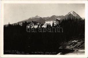 1935 Tátra, Magas-Tátra, Vysoké Tatry; Hotele Móry pri Novom Strbskom plesi / Hotels Móry am Neu-Tschirmer-See / Móry szállodák Újcsorbatónál / hotels, mountains