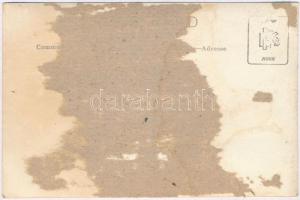 A szülés pillanata / The moment of childbirth. Original vintage photo postcard (ragasztónyom / gluem...