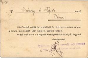 Apatini Kosárfonók Szövetkezete, mint az Országos Központi Hitelszövetkezet tagja. Kassai Eschwig és...