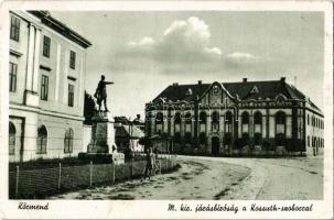 Körmend, M. kir. Járásbíróság, Kossuth Lajos szobor (EK)
