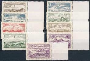 1965 Bécsi WIPA nemzetközi bélyegkiállítás 9 különféle levélzáró