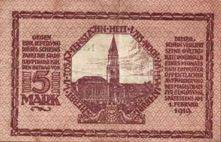 Német Birodalom/Weimari Köztársaság/Kiel 1918. 5M 2klf db, 10M (2x) T:I,II Összesen 4db!