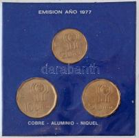 Argentína 1977. 20P + 50P + 100P "1978-as Labdarúgó Világbajnokság" alkalmából kiadott sze...