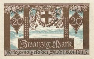 Német Birodalom/Weimari Köztársaság/Konstanz 1918. 20M T:I-