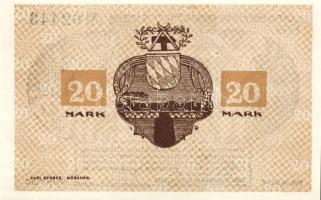Német Birodalom/Weimari Köztársaság/Lauterecken 1918. 20M hivatalos érvénytelenítéssel T:I