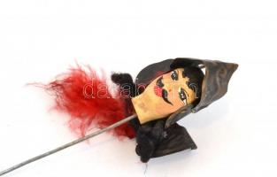 Lovag marionett bábu, fa, m:41 cm