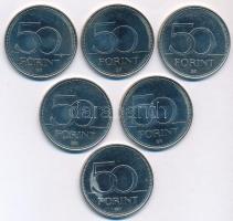 2006. 50Ft Cu-Ni "125 éves a Magyar Vöröskereszt" (6x) T:1- felszíni karcok